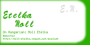 etelka moll business card